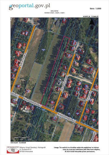 Działki budowlane w Wieliszewie, 6578 m2, media w drodze działka Wieliszew, Wieliszew, Niepodległości