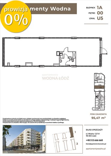 lokal użytkowy na sprzedaż 95m2 lokal użytkowy Łódź, Wodna