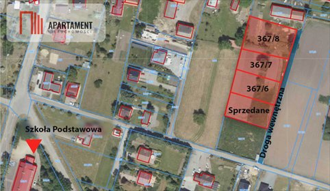 Działka budowlana 1039 m² blisko szkoły w Olesznej działka Oleszna
