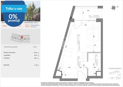 Przestronne 29,69 m² w Bocianowie – idealne dla singla mieszkanie Bydgoszcz, Bocianowo, Pomorska