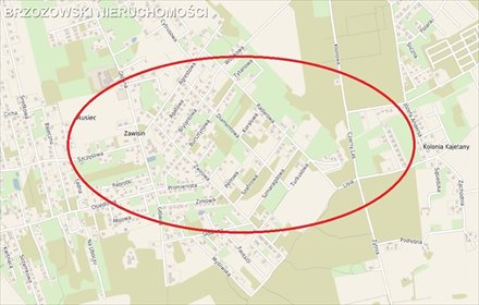 działka na sprzedaż 1400m2 działka Rusiec