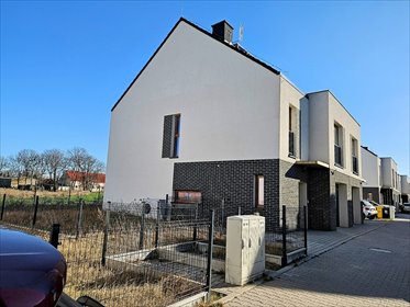 Nowoczesny dom 133m2 z garażem i tarasem w Księginicach dom Księginice, Rumiankowa