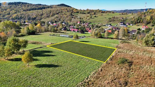 działka na sprzedaż 1350m2 działka Koszarawa