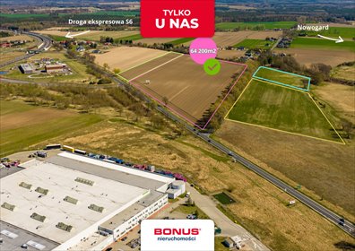 Działka usługowa 64 200 m² z dostępem do drogi w Wojcieszynie działka Wojcieszyn