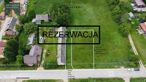 działka na sprzedaż 1113m2 działka Dąbrówki