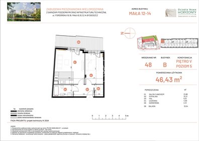 mieszkanie na sprzedaż 46m2 mieszkanie Bydgoszcz, Fordońska