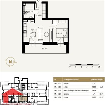 mieszkanie na sprzedaż 40m2 mieszkanie Strzelce Opolskie