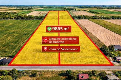 działka na sprzedaż 9865m2 działka Budy Trzcińskie