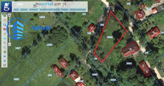działka na sprzedaż 1828m2 działka Guja