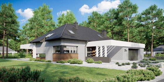 Ekskluzywny dom do wykończenia z garażem i tarasem dom Grzybowo