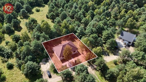 Nowoczesny dom parterowy 122,25 m² na działce 1121 m² w Skórce polecam! dom Skórka
