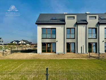 Dom szeregowy 130m2 z ogrodem i garażem w Kątach Wrocławskich dom Kąty Wrocławskie, Kąty Wrocławskie