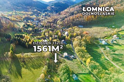 działka na sprzedaż 1561m2 działka Łomnica, Sudecka