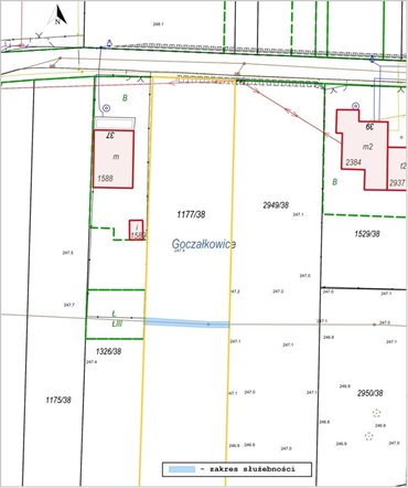 Do sprzedania działka 3348 m² w Goczałkowicach-Zdroju działka Goczałkowice-Zdrój, Powstańców Śląskich