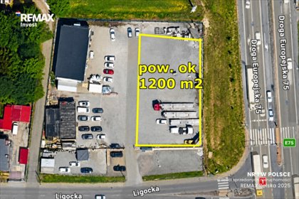 Plac pod działalność przy ruchliwej trasie, 1250 m² działka Czechowice-Dziedzice, Ligocka