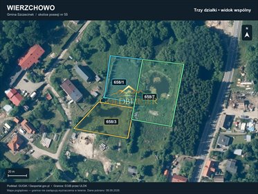 Sprzedam działkę 1501 m² w Wierzchowie z możliwością zabudowy działka Wierzchowo