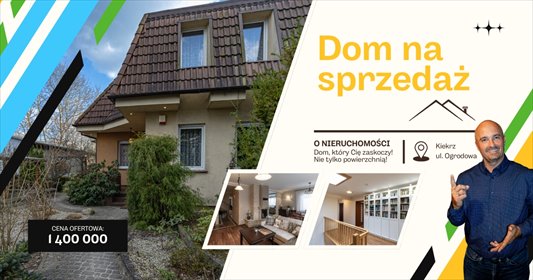 Nowoczesny dom pasywny 186m2 z panelami słonecznymi dom Kiekrz, Ogrodowa