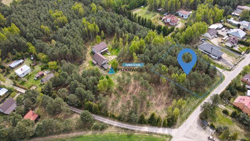 Urokliwa działka w Franku z lasem i mediami, 1002 m2 działka Frank, Osiedlowa