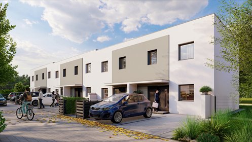 Nowoczesny dom szeregowy 85m2 z ogrzewaniem podłogowym dom Rzeszów, Technologiczna