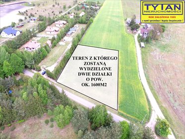 działka na sprzedaż 1600m2 działka Piasutno Żelazne