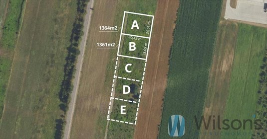 Działka pod dom w Cząstkowie Mazowieckim, 1364 m² działka Cząstków Mazowiecki, Małotka