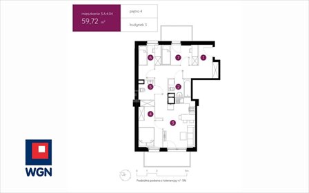 Sprzedam nowe 4-pokojowe mieszkanie 59,72 m² w Ursusie mieszkanie Warszawa, Ursus, Posagu 7 Panien