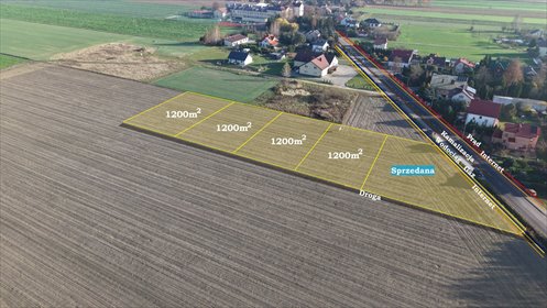 działka na sprzedaż 1200m2 działka Brzeście