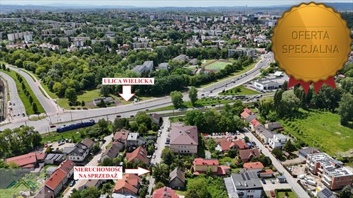 działka na sprzedaż 1000m2 działka Kraków, Podgórze
