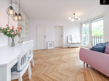Klimatyczne 2 pokoje na Saskiej Kępie z widokiem na zieleń mieszkanie Warszawa, Praga-Południe Saska Kępa, Saska