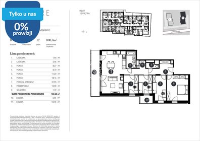 Przestronne 5-pokojowe mieszkanie 103,14 m² w Bydgoszczy mieszkanie Bydgoszcz, Toruńska