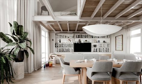 Dwupoziomowe mieszkanie 106 m² w sercu Mokotowa polecam mieszkanie Warszawa, Mokotów Górny, Kazimierzowska