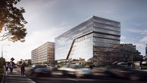 Na wynajem nowoczesny kompleks biurowy 1402 m² z dużą ekspozycją lokal użytkowy Kraków, Podgórze, ks. Józefa Tischnera