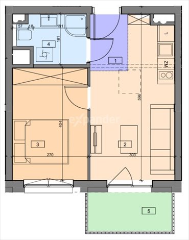 mieszkanie na sprzedaż 32m2 mieszkanie Iwiny, Brochowska