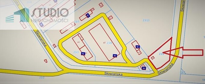 działka na wynajem 1200m2 działka Koszalin, Przystanek autobusowy, Tereny przemysłowe, Słowiańska