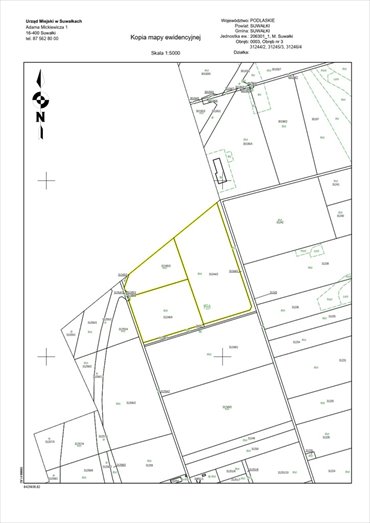 działka na sprzedaż 82008m2 działka Suwałki, Zachodnia