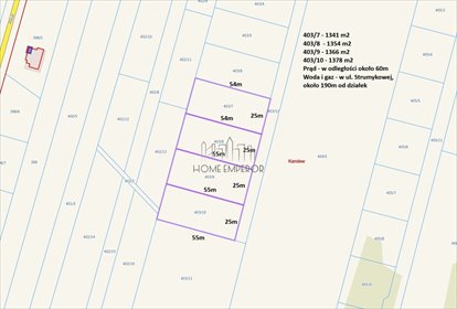 Do sprzedania działki 1341-1378 m² w Karolewie działka Karolew, Strumykowa