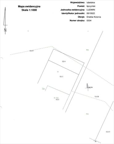 działka na sprzedaż 2500m2 działka Dratów