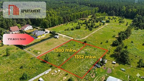 działka na sprzedaż 1352m2 działka Łochowice