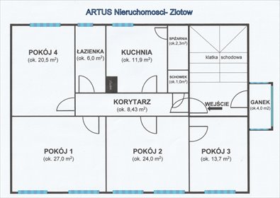 Przestronne 4-pokojowe mieszkanie bezczynszowe z garażem mieszkanie Złotów, Złotów