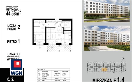 mieszkanie na sprzedaż 45m2 mieszkanie Głogów, Wojska Polskiego