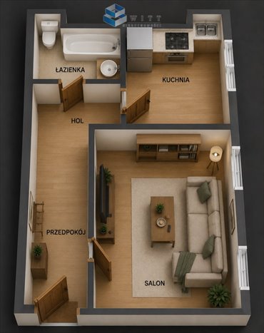 Mieszkanie 33 m² w centrum Ostródy - parter z potencjałem mieszkanie Ostróda, Ostróda, Czarnieckiego