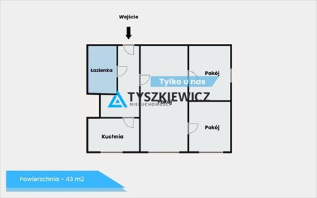 mieszkanie na sprzedaż 43m2 mieszkanie Malbork, Gabriela Narutowicza