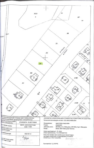 działka na sprzedaż 1332m2 działka Biskupiec-Kolonia Trzecia