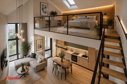 Nowoczesne 69 m² z antresolą i Smart Home (Gdańsk) mieszkanie Gdańsk, Orunia Górna - Gdańsk Południe, Platynowa
