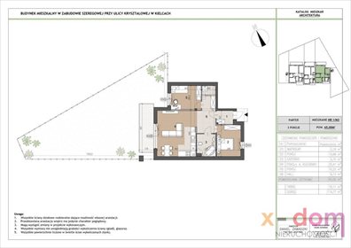 mieszkanie na sprzedaż 65m2 mieszkanie Kielce, Karczówka, Kryształowa