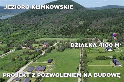 Do sprzedania działka 41 arów z widokiem na góry i jezioro działka Uście Gorlickie