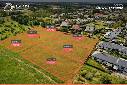 działka na sprzedaż 1293m2 działka Siemianice