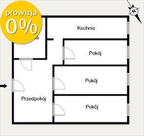 Inwestycyjne 3 pokoje w odrestaurowanej kamienicy mieszkanie Wrocław, Kleczków, Kleczków, Kleczkowska