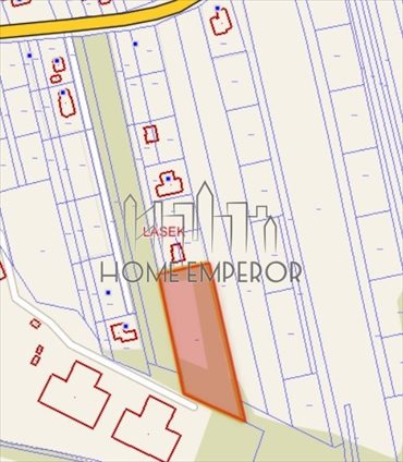 Działka 4277 m² w Lasku (media w drodze) działka Lasek