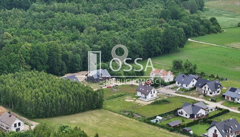 Działka 1018 m² przy lesie, media w granicy, spokój działka Trąbki Wielkie, Gdańska